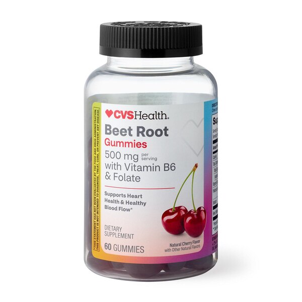 CVS Health Beet Root 500 mg Gummies, 60CT