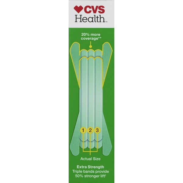 CVS Health Extra Strength Nasal Strips, Clear, 26 CT