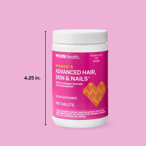 CVS Health Women's Advanced Hair, Skin & Nails*, 120CT