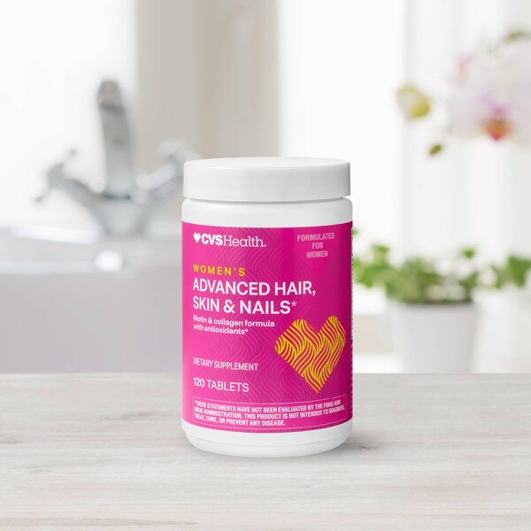CVS Health Women's Advanced Hair, Skin & Nails*, 120CT