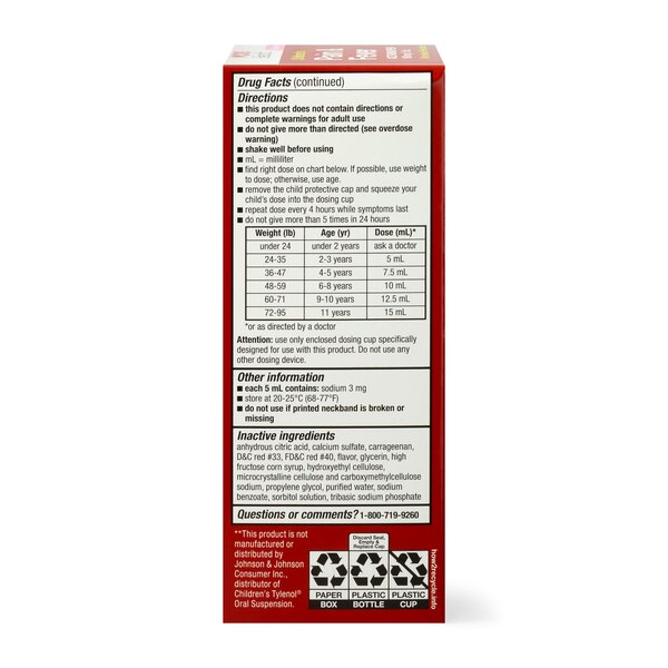 CVS Health Children's Acetaminophen Pain Reliever & Fever Reducer Oral Suspension