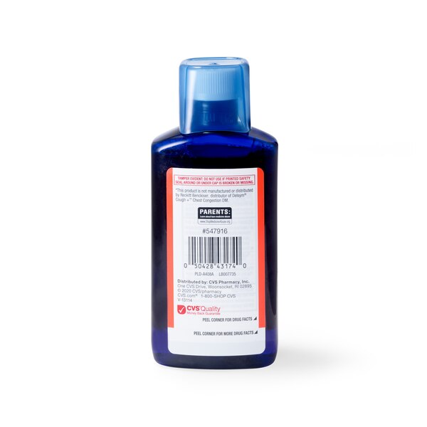 CVS Health Maximum Strength Adult Cough & Chest Congestion Liquid, Cherry, 6 OZ