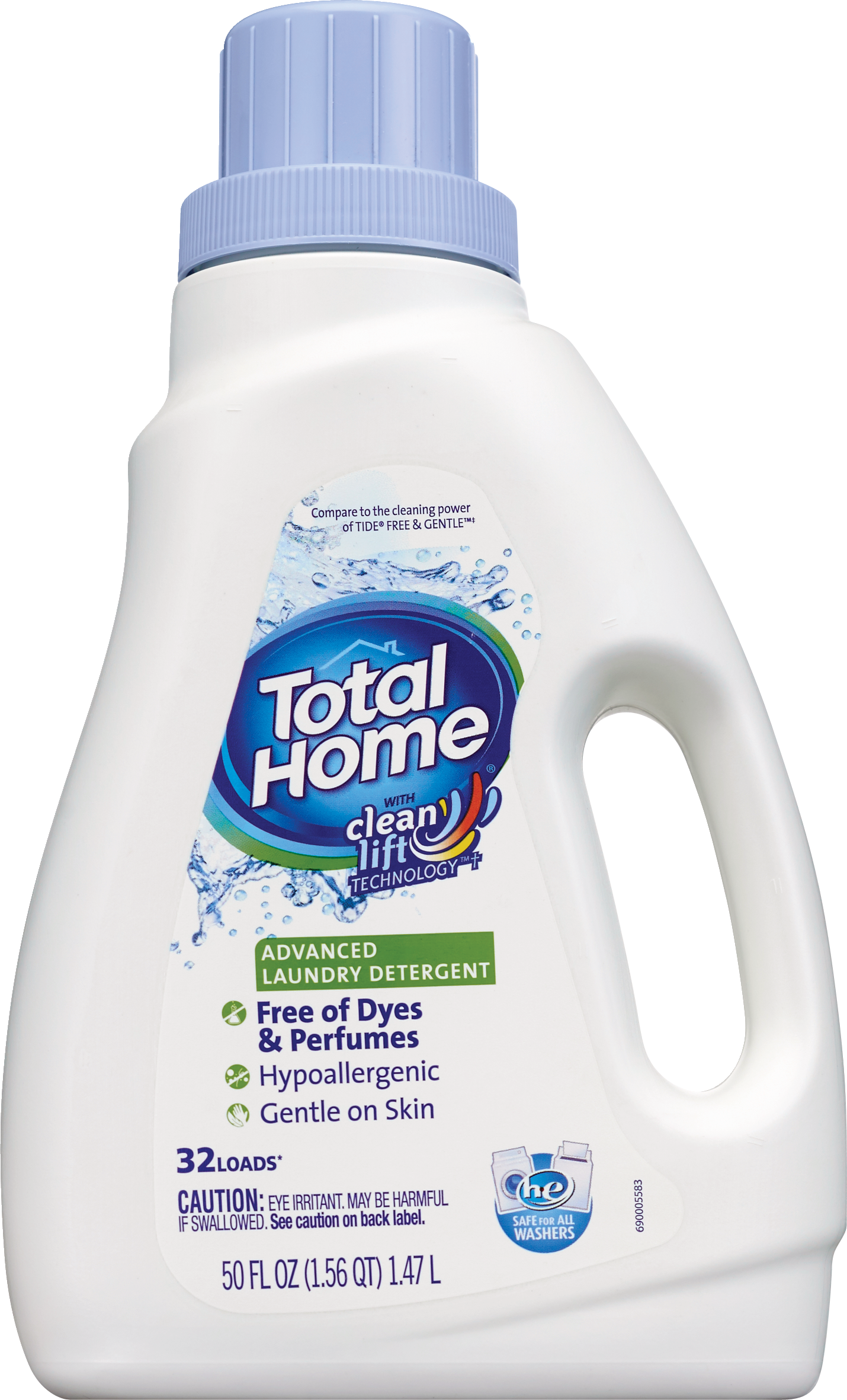 Total Home Advanced Laundry Detergent with Clean Lift Technology, 50 OZ