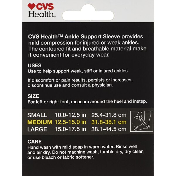 CVS Health Ankle Support Sleeve
