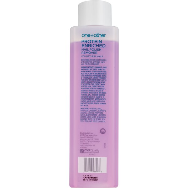 one+other Strengthening Nail Polish Remover, 16 OZ