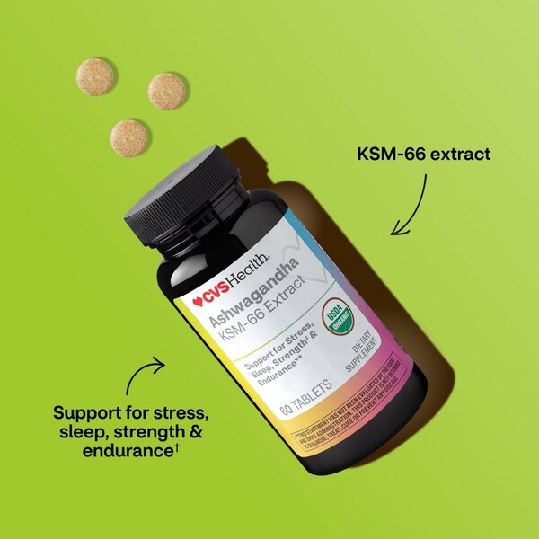 CVS Health Ashwagandha Tablets, 60 CT
