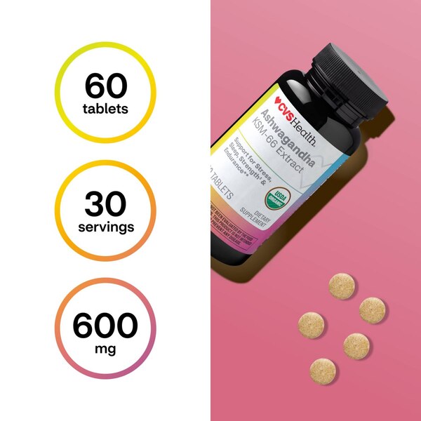 CVS Health Ashwagandha Tablets, 60 CT