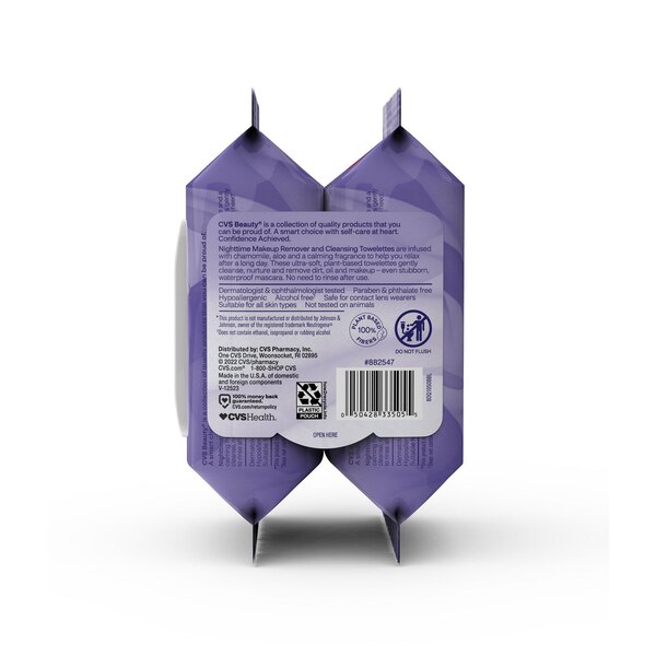 CVS Beauty Night-Time Makeup Remover Cleansing Cloths