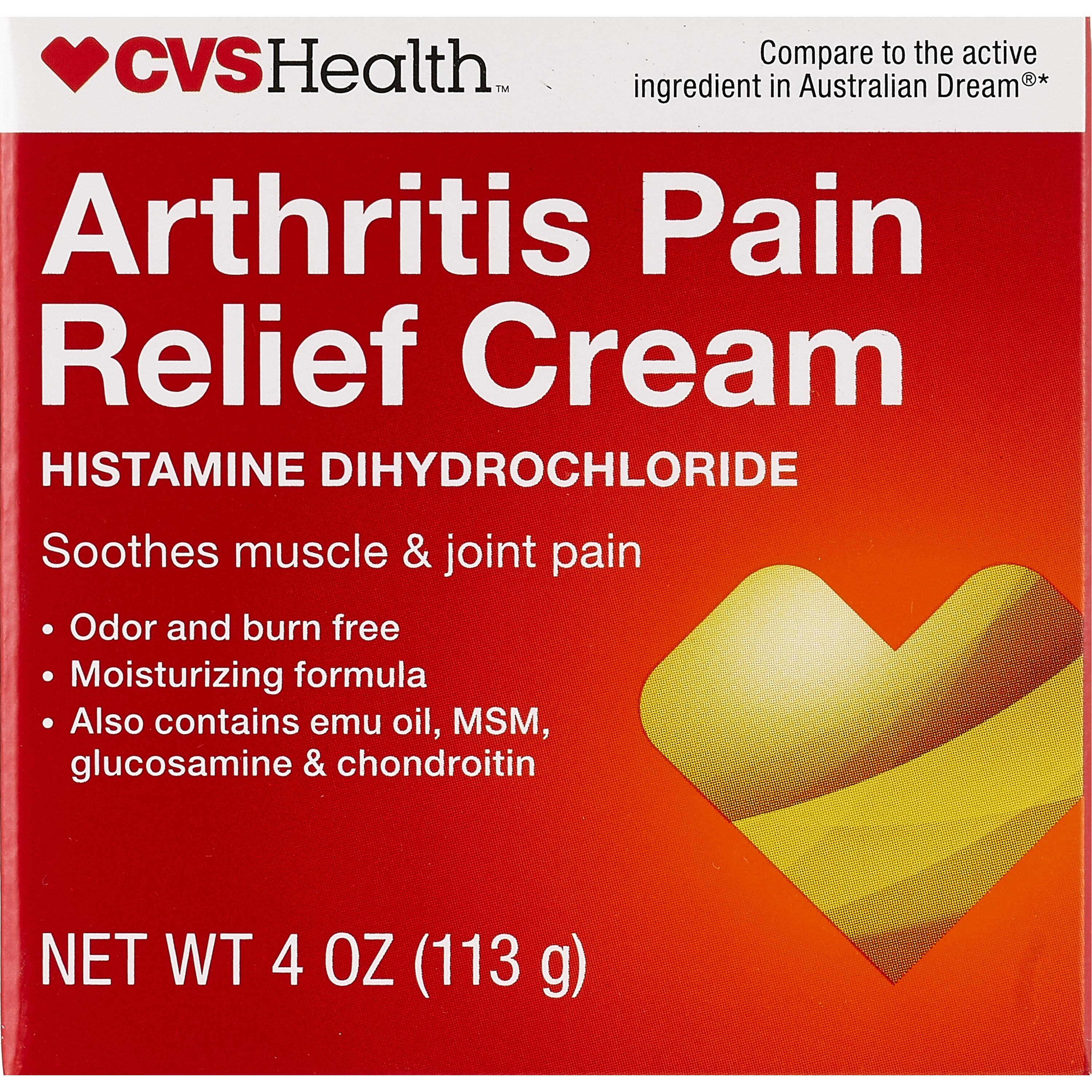 CVS Health Extra - Crema para  alivio del dolor causado por la artritis, 4 oz