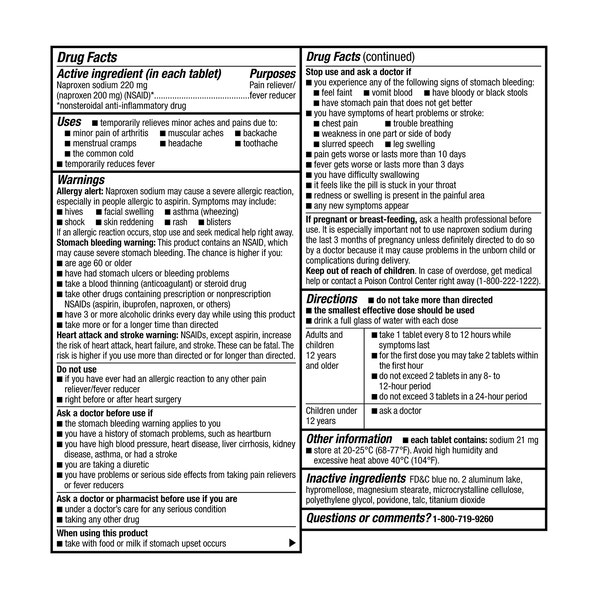 CVS Health Naproxen Sodium 220 MG Tablets