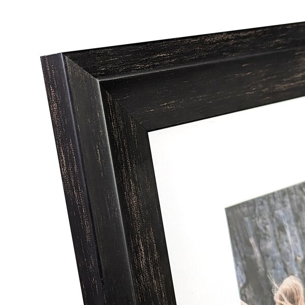 House To Home Black Wood Tone Picture Frame, 8 x 10 in (matted to 5 x 7 in)