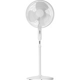 House To Home 16-inch Oscillating Pedestal Fan, White, thumbnail image
