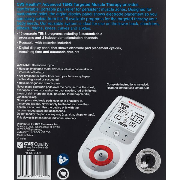 CVS Health Advanced TENS - Terapia muscular