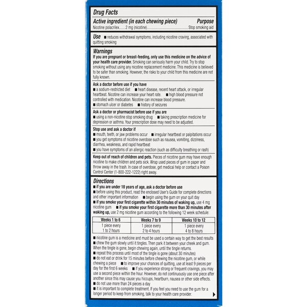 CVS Health Sugar Free Nicotine Gum, Ice Mint