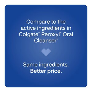 CVS Health Peroxide Sore Alcohol Free Mouth Cleanser, Soothing Mint, 8 OZ