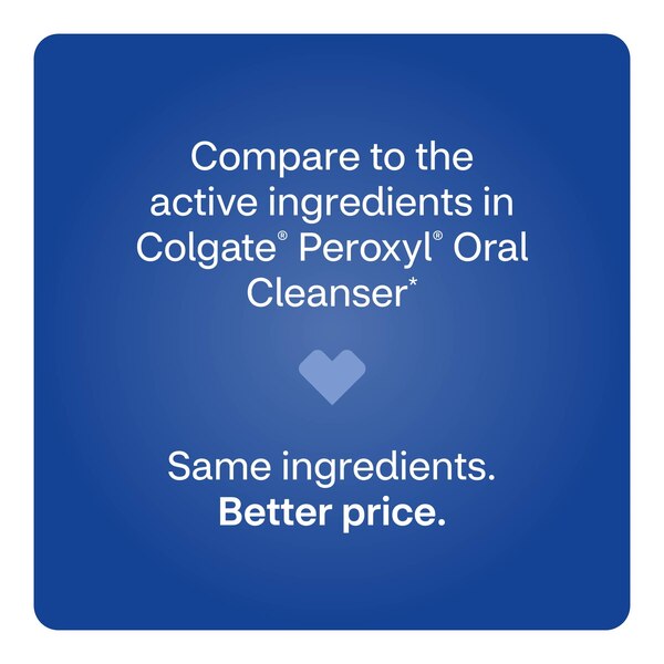 CVS Health Peroxide Sore Alcohol Free Mouth Cleanser, Soothing Mint