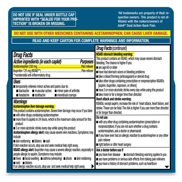 CVS Health Dual Action Back Pain