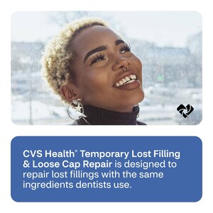 CVS Health Dentist Strength Temporary Lost Filling & Loose Cap Repair, Twin Pack, Single