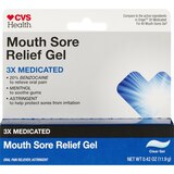 CVS Health Triple Medicated Mouth Sore Pain Relief Gel, 0.42 OZ, thumbnail image