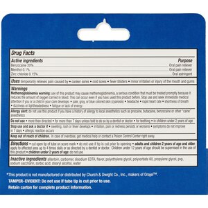 CVS Health Triple Medicated Mouth Sore Pain Relief Gel, 0.42 OZ