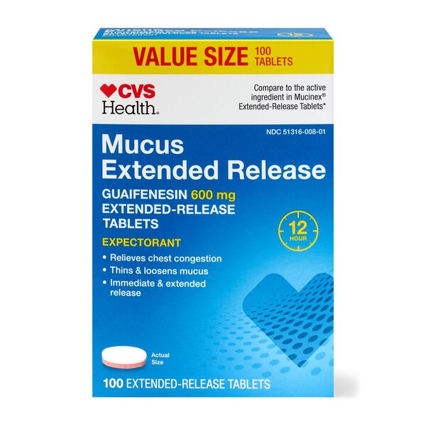 CVS Health 12HR Mucus Extended Release Tablets