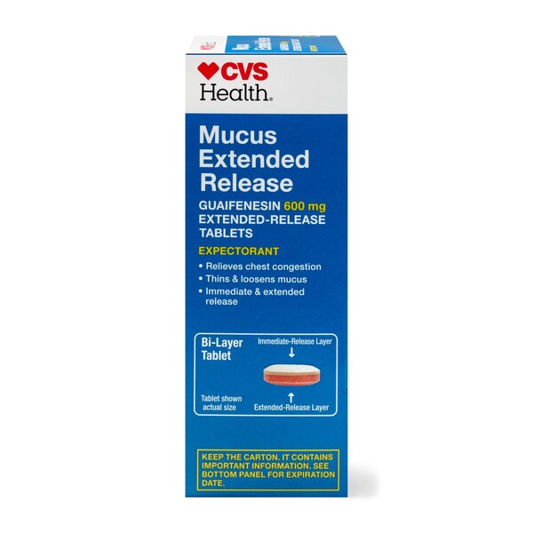 CVS Health 12HR Mucus Extended Release Tablets