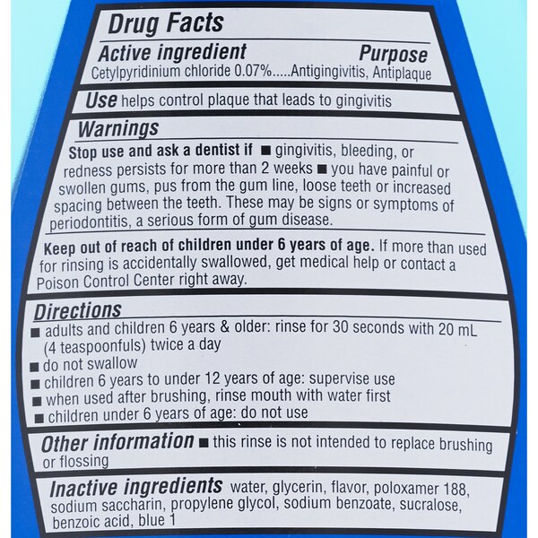 CVS Health Alcohol Free Multi-Action Antiseptic Oral Rinse, Fresh Mint