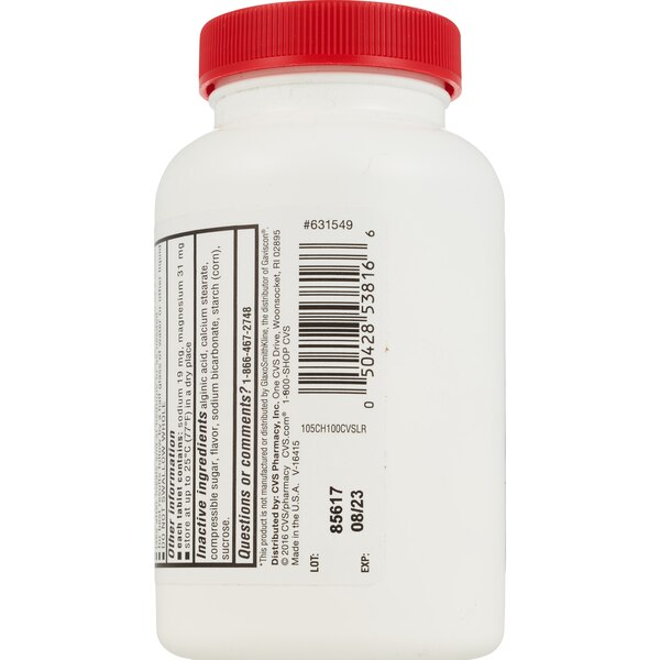 CVS Health Extra Strength Heartburn Relief Chewable Tablets