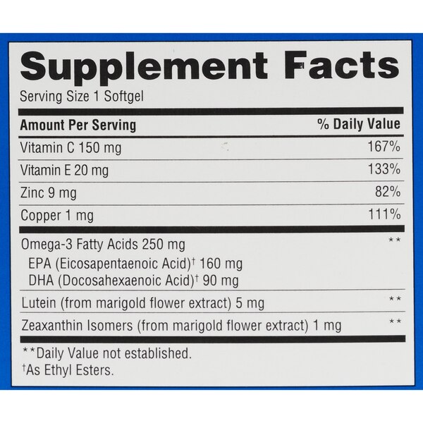 CVS Health Adult 50+ Eye Health Softgels, 100 CT