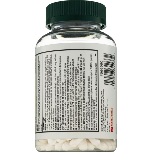 CVS Health Extra Strength Headache Relief Acetaminophen, Aspirin (NSAID) & Caffeine Caplets
