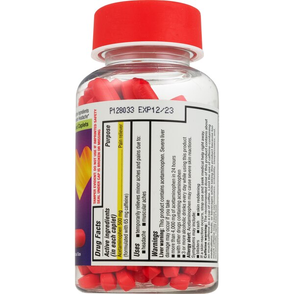CVS Health Aspirin Free Tension Headache Acetaminophen & Caffeine Caplets