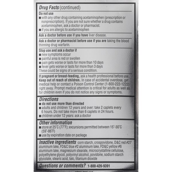 CVS Health Aspirin Free Tension Headache Acetaminophen & Caffeine Caplets
