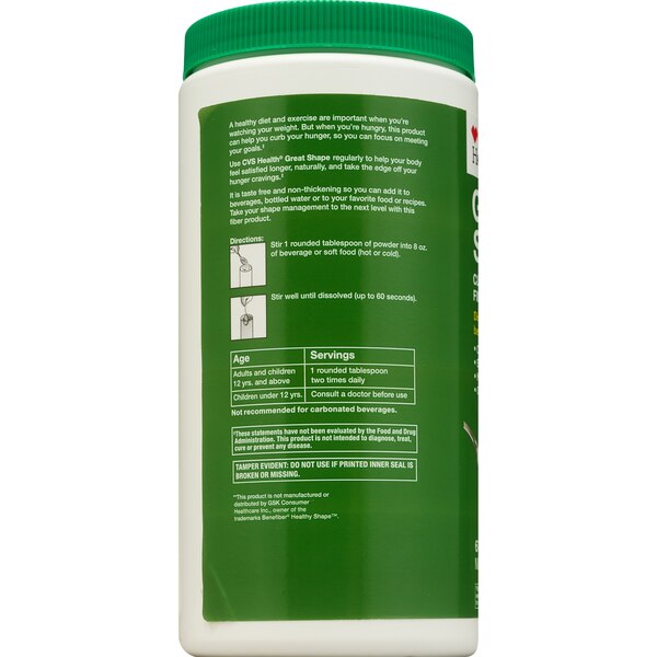 CVS Health Great Shape Fiber Powder, 17.6 OZ