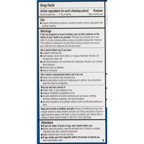 CVS Health Sugar Free Nicotine Gum, Ice Mint
