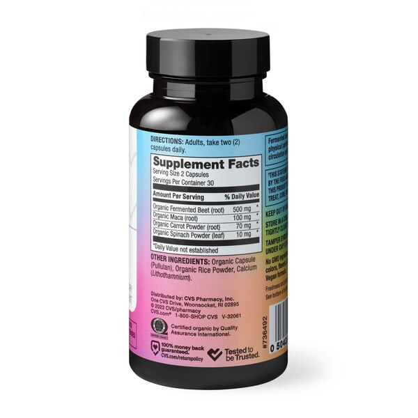 CVS Health Fermented Beet Capsules, 60 CT