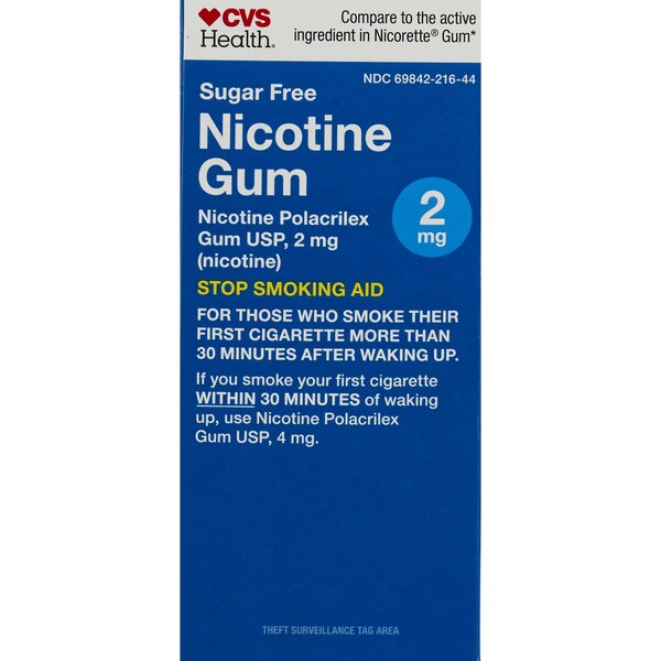 CVS Health Sugar Free Nicotine Gum, Ice Mint