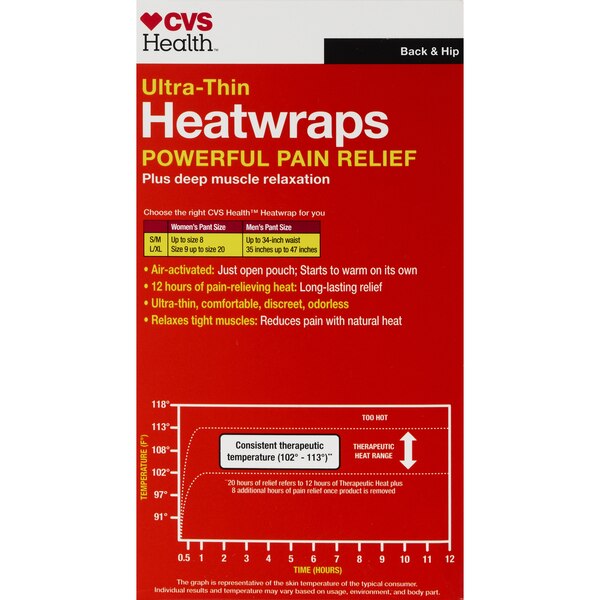 CVS Health Back & Hip Heatwraps