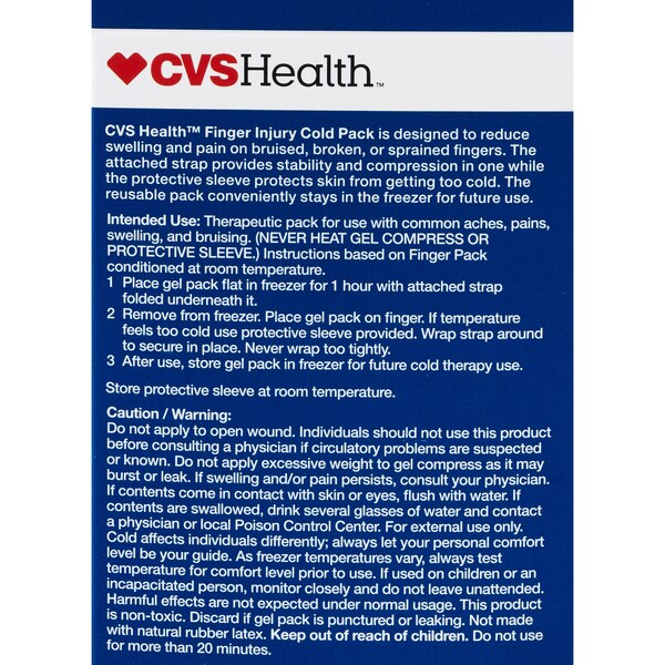 CVS Health Finger Injury Cold Pack