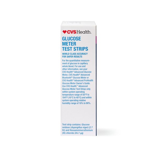 CVS Health Advanced Glucose Meter Test Strips