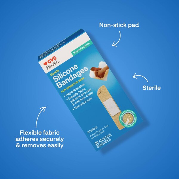 CVS Health Gentle Silicone Bandages