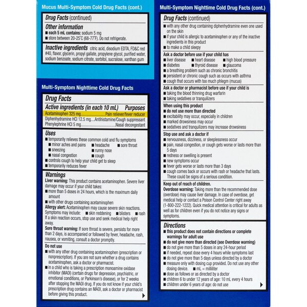 CVS Health Children's Day & Night Twin Pack Multi-Symptom Relief, Mixed Berry