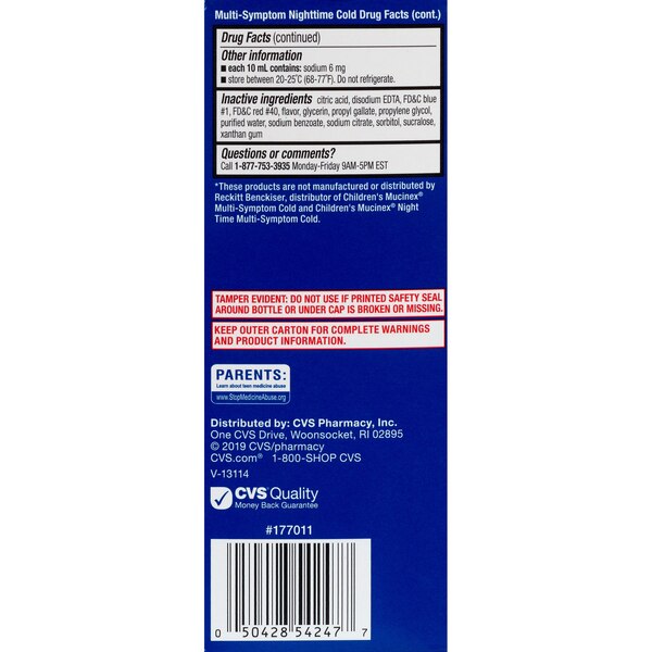 CVS Health Children's Day & Night Twin Pack Multi-Symptom Relief, Mixed Berry
