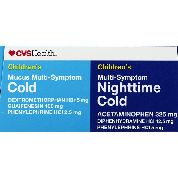 CVS Health Children's Day & Night Twin Pack Multi-Symptom Relief, Mixed Berry