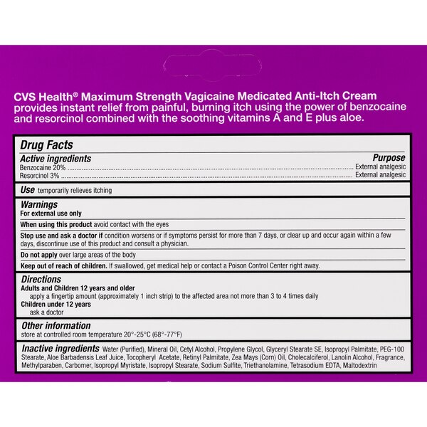 CVS Health Maximum Strength Vagicaine, 1 OZ