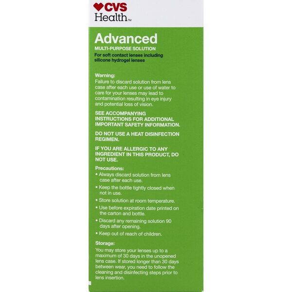 CVS Health Advanced Multi-Purpose Contact Lens Solution, 12 OZ