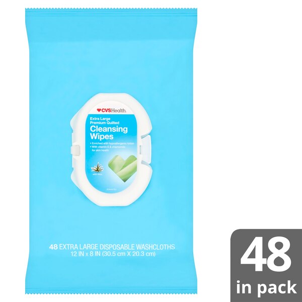 CVS Health - Toallitas de limpieza, extragrandes, 48 u.