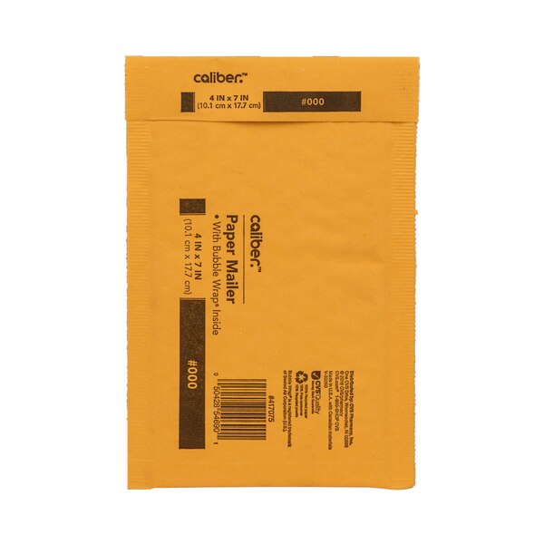 Caliber Bubble Mailer Inside Dimensions 4 X 7.25 In