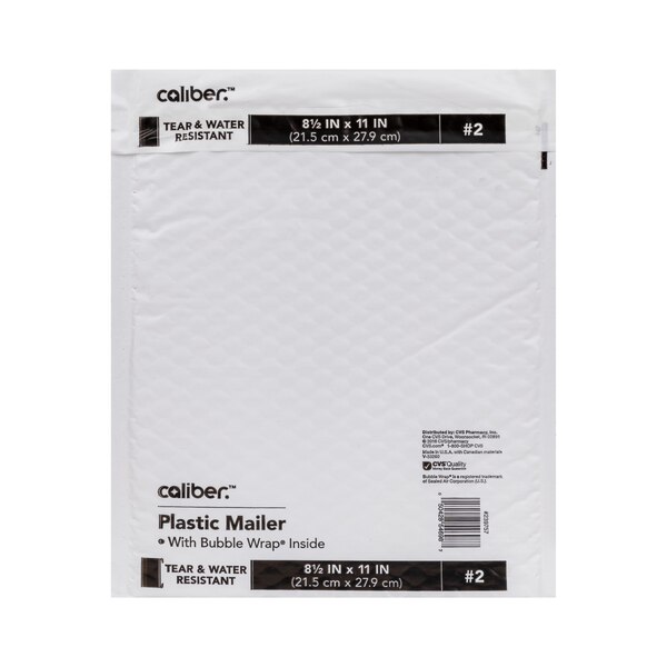 Caliber Smart Mailer Size 2 Inside Dimension 8.5 X 11 In