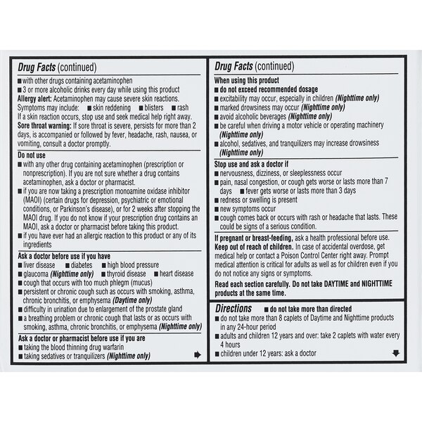CVS Health Daytime and Nighttime Multi-Symptom Cold & Flu Relief
