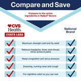 CVS Health Maximum Strength Nighttime Severe Cold & Flu Relief Liquid , 12 OZ, thumbnail image